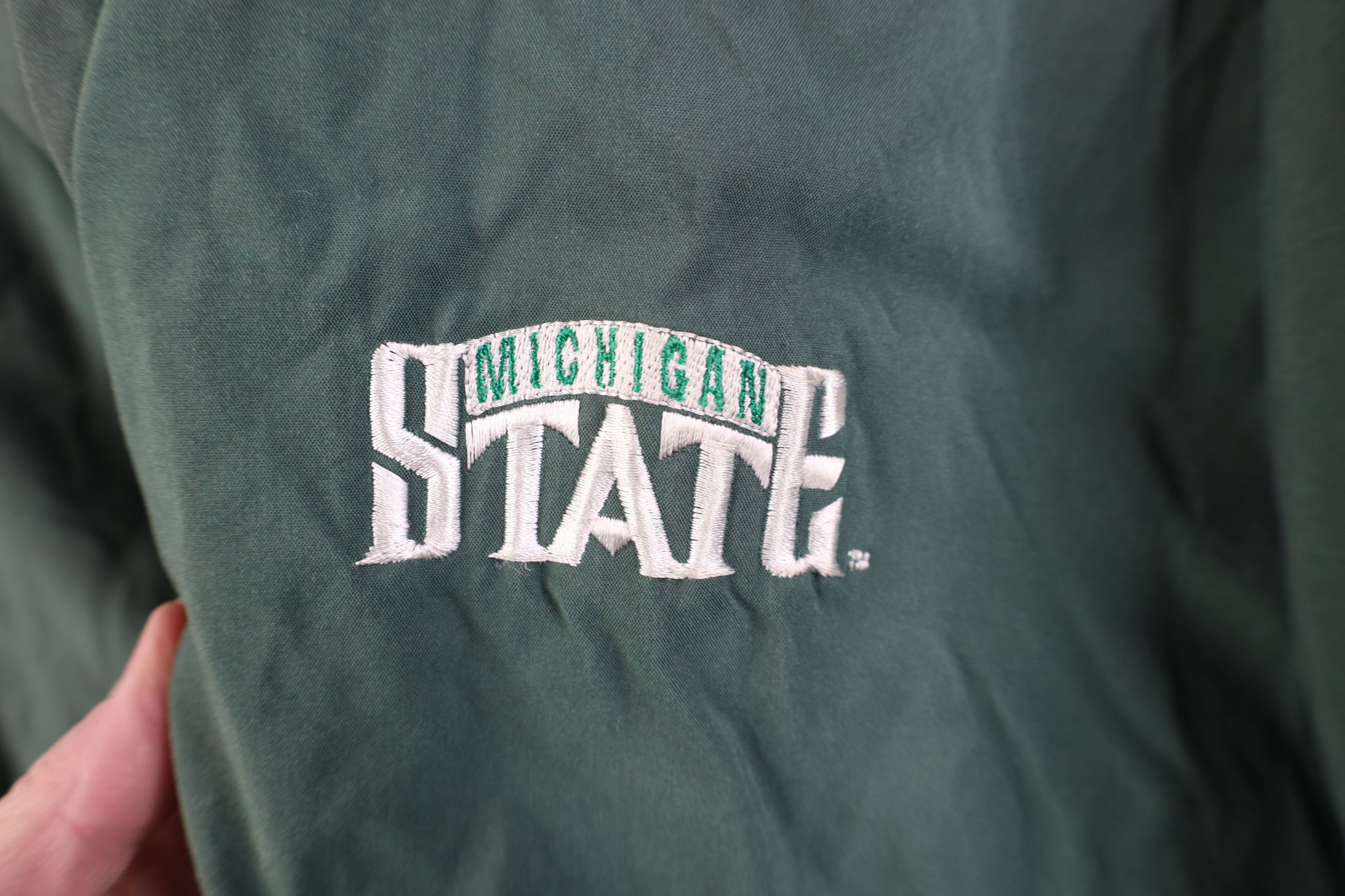 Reebok Vintage 90s Reebok Michigan State University Jacket Size US L / EU 52-54 / 3 - 5 Thumbnail