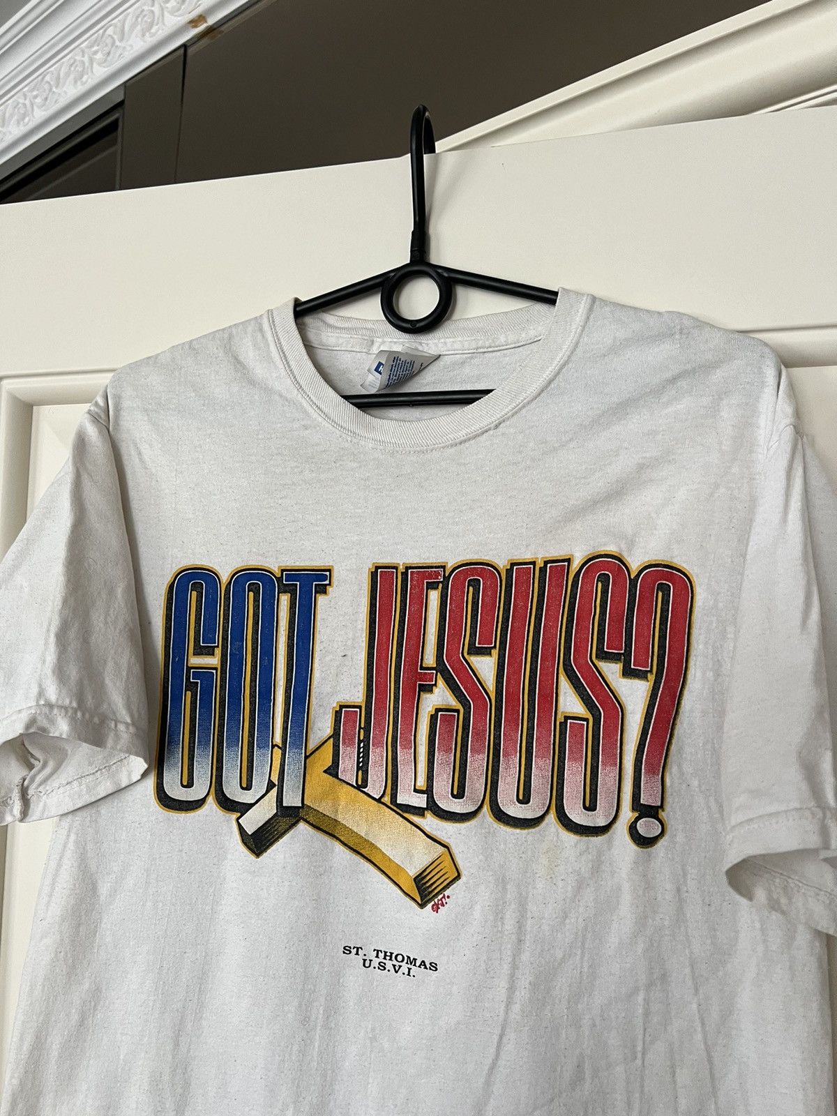 Vintage Vintage 💥 God Jesus T-Shirt Tee Size US M / EU 48-50 / 2 - 2 Thumbnail