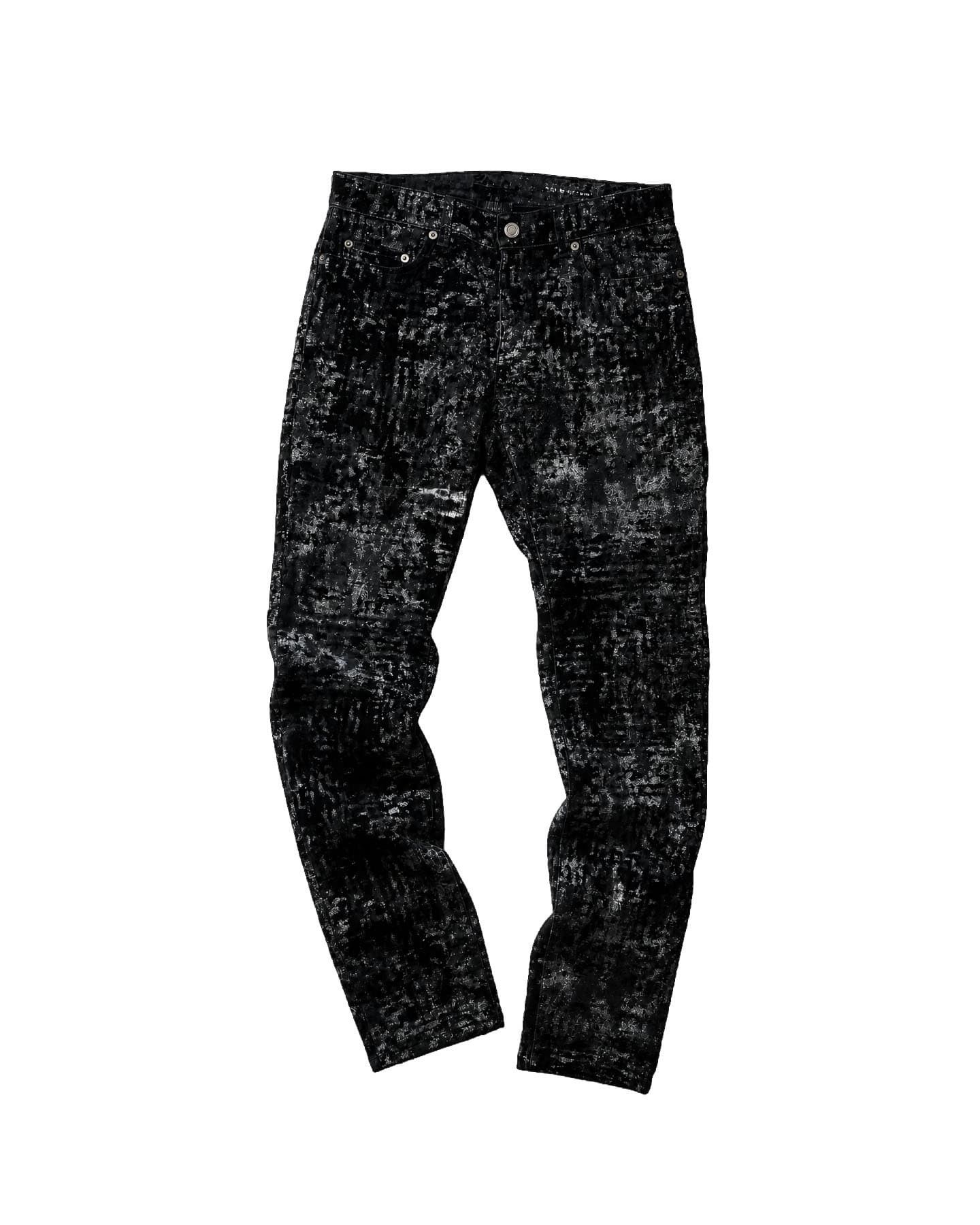 Saint Laurent Paris Saint Laurent Palladium Velvet Metallic Pants - FW16 Size US 32 / EU 48 - 1 Thumbnail