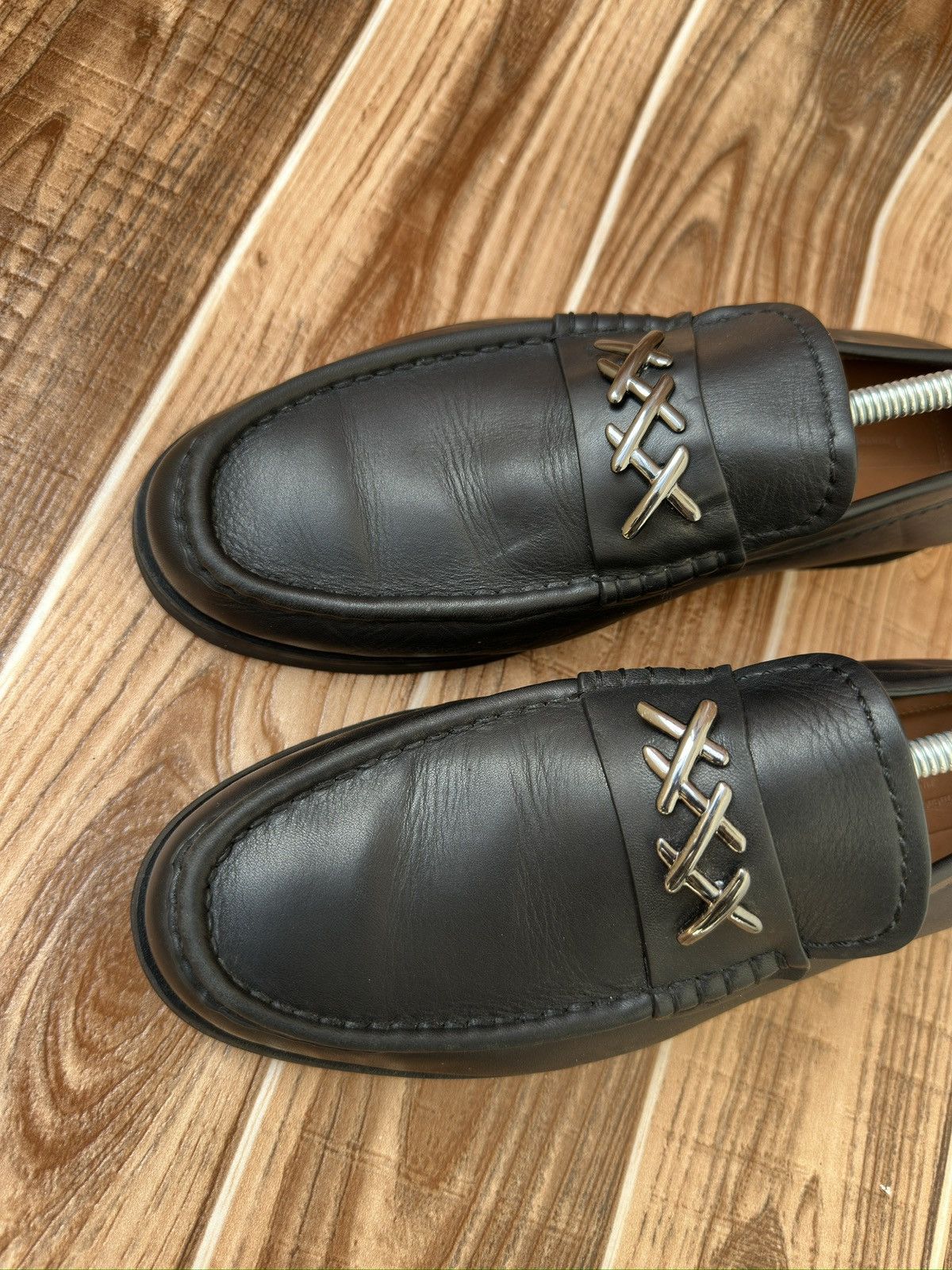 Ermenegildo Zegna × Z Zegna Ermenegildo Zegna Black Leather Penny Loafers Size US 10 / EU 43 - 5 Thumbnail