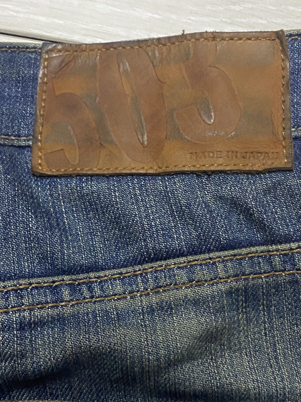 Japanese Brand Vintage Japanese Brand Edwin 503 Mud Wash Distressed Jeans Size US 34 / EU 50 - 12 Thumbnail