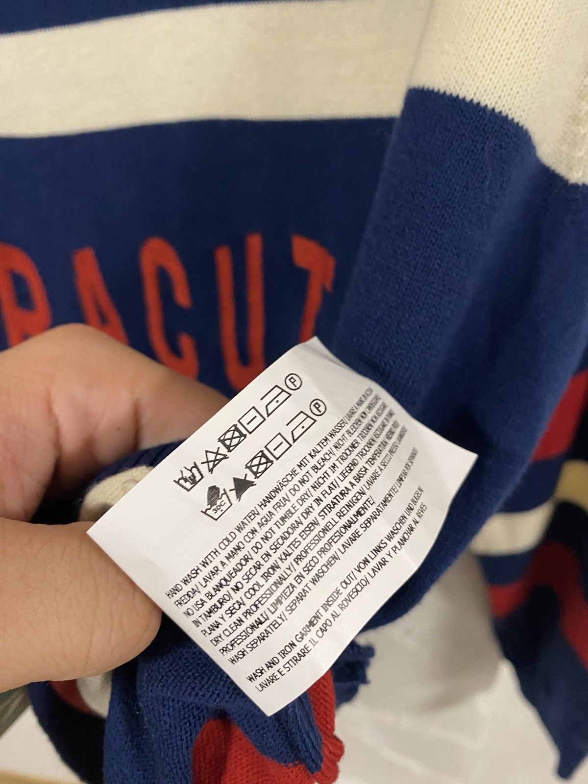 Baracuta Baracuta Embroidered Logo Stripe Sweater Double Neck Size: M Size US M / EU 48-50 / 2 - 4 Thumbnail