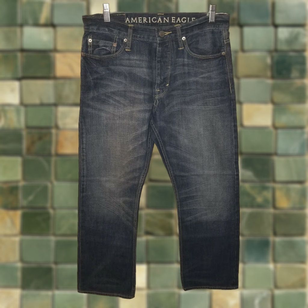 American Eagle Outfitters American Eagle Outfitters Jeans Adult 30x30 Blue Relaxed Straight Mens Size US 30 / EU 46 - 1 Thumbnail