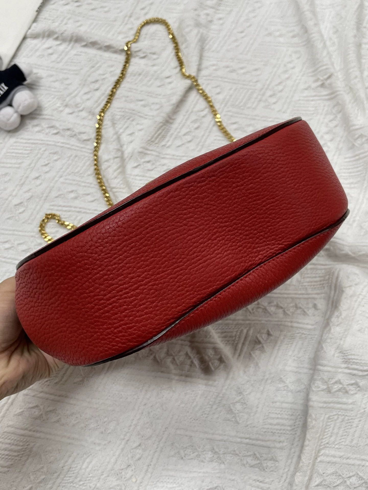 Chloe Chloe Red Gold Clasp Chain Bag No Accessories Size ONE SIZE - 4 Thumbnail
