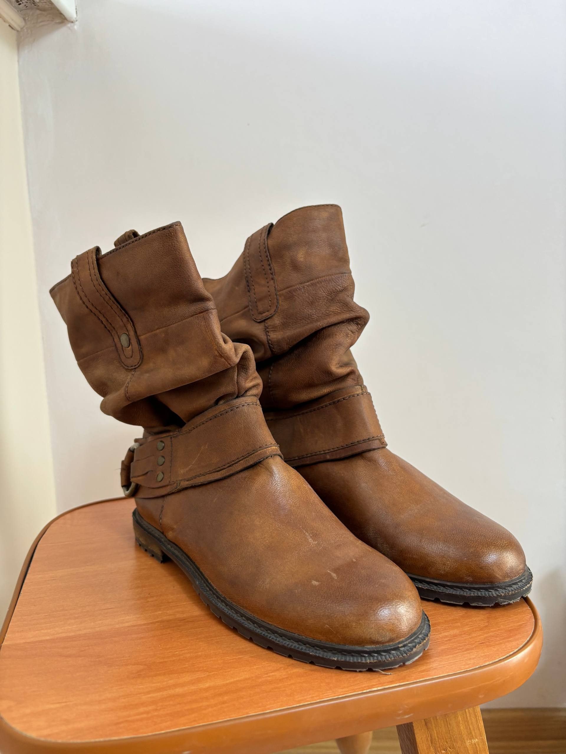 A.S.98 AS 98 Airstep style Fade Leather Ankle High Boots Size US 7 / IT 37 - 3 Thumbnail