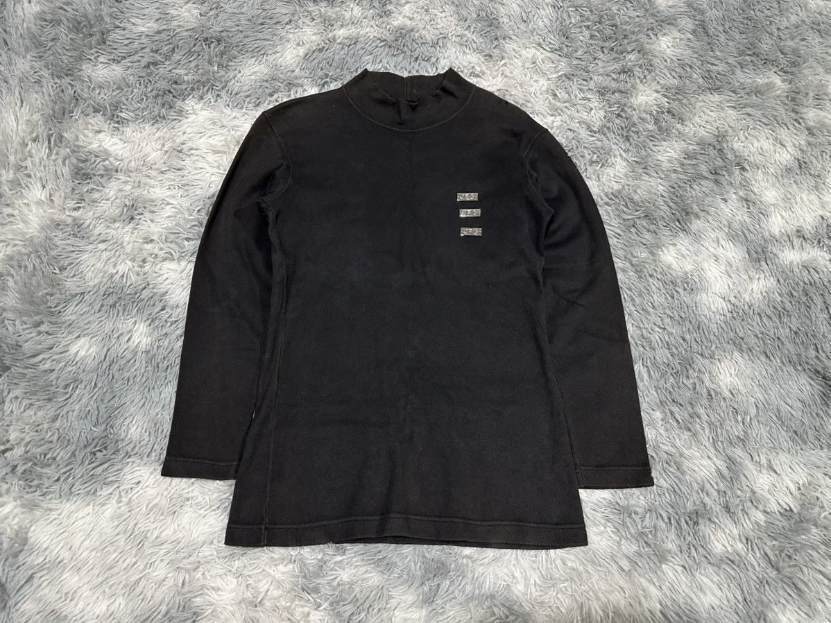 Jean Paul Gaultier 🔥Vintage Jean Paul Gautier Metal Plate Mock Neck Ls Shirt Size US S / EU 44-46 / 1 - 1 Thumbnail