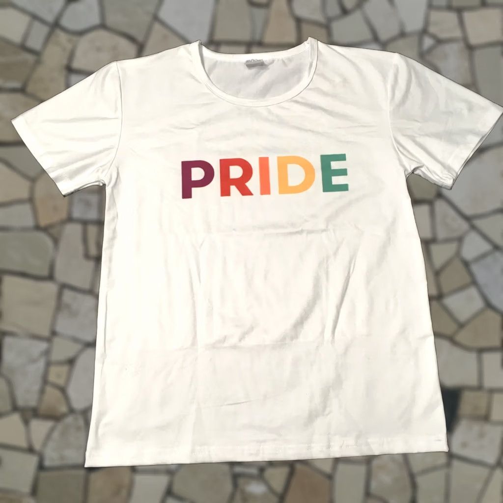 Vintage Women’s XL Pride TOP T-Shirt Short Sleeve White Casual Sleeve Size XL / US 12-14 / IT 48-50 - 1 Thumbnail