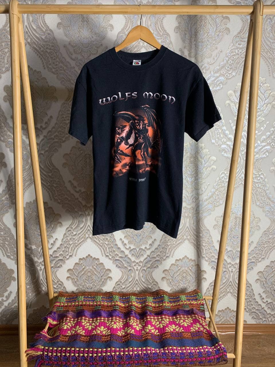Band Tees × Vintage VERY RARE WOLFS MOON ROCK T-SHIRT ANHOLY DARKNESS METAL PUNK Size US M / EU 48-50 / 2 - 1 Thumbnail