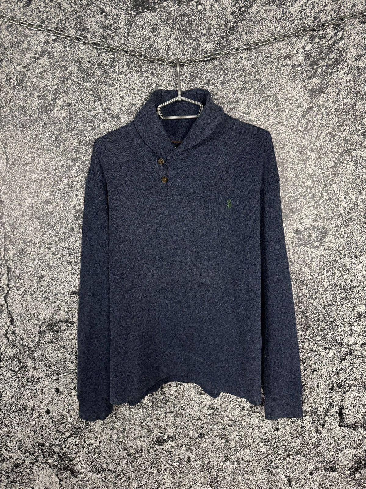 Polo Ralph Lauren Polo Ralph Lauren Shawl Sweater Pullover Cotton Size L Size US L / EU 52-54 / 3 - 1 Thumbnail