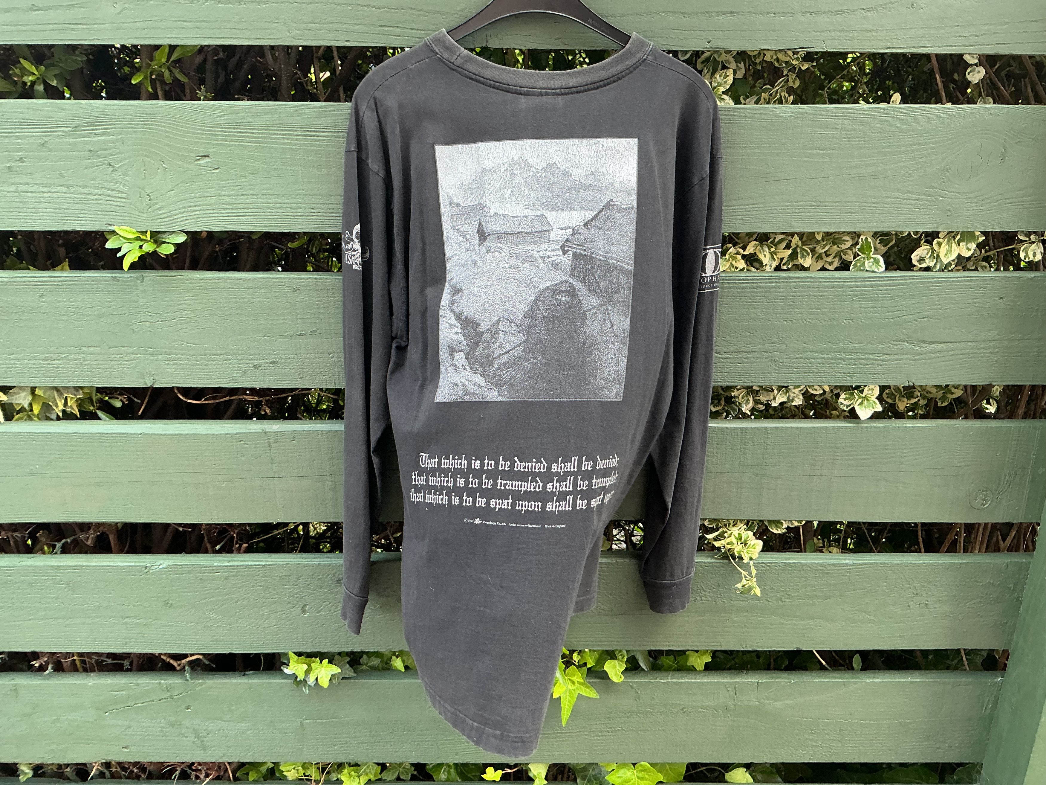 Vintage Original Burzum Hvis Lyset Tar Oss Longsleeve Black Metal Size US L / EU 52-54 / 3 - 3 Thumbnail