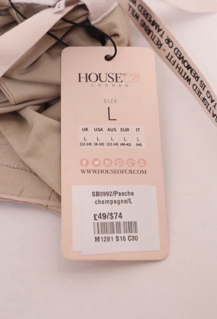 House of CB NWT House of CB One Piece Beige Bodysuit Size L / US 10 / IT 46 - 5 Thumbnail