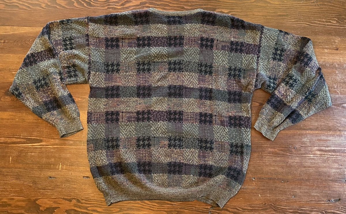 Lord & Taylor Vintage 90’s Lord & Taylor Plaid Knit Sweater Earthtones Size US XL / EU 56 / 4 - 8 Thumbnail