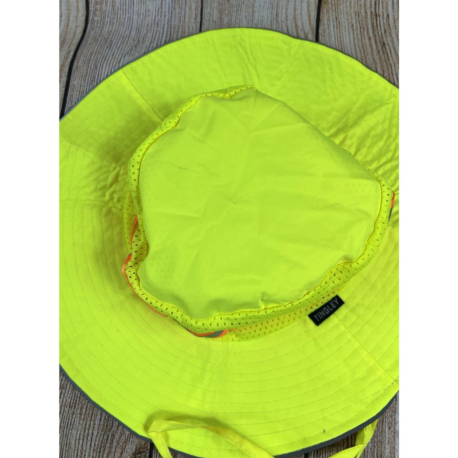Vintage Tingley Bucket Hat Yellow Orange Sun High Visibility M Men Small/Medium Yellow Size ONE SIZE - 3 Thumbnail