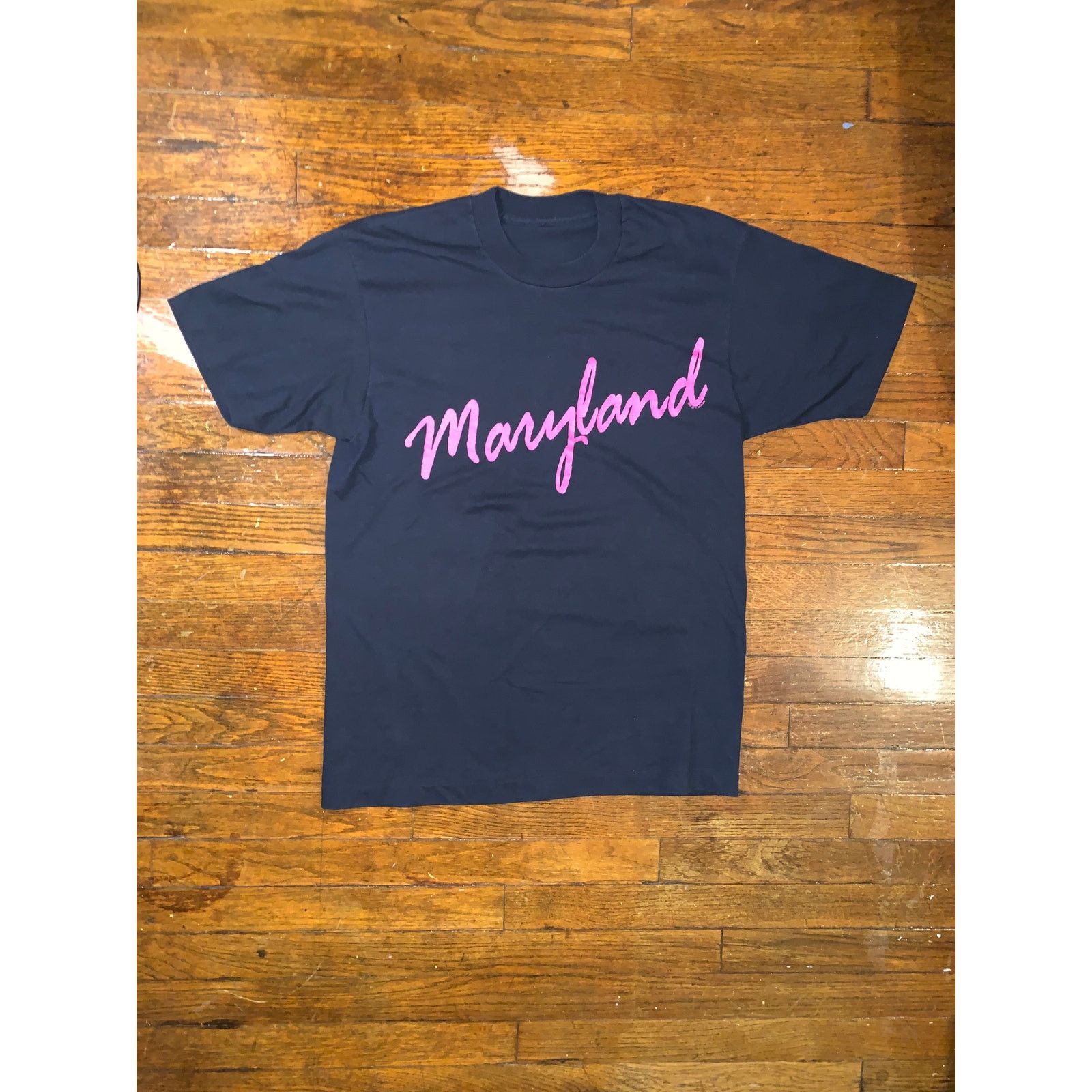 Other × Vintage Maryland Single Stitch T Shirt Black Pink Script Graphic USA Size US M / EU 48-50 / 2 - 1 Thumbnail
