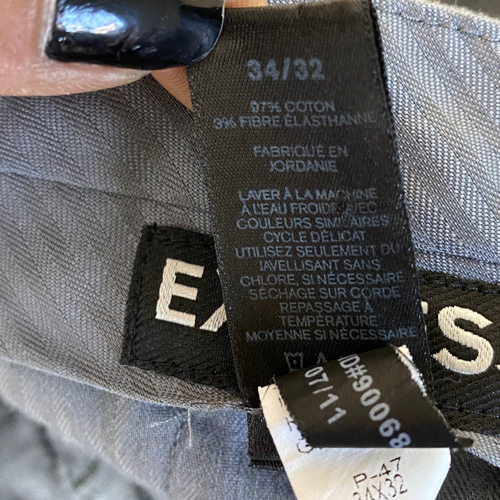 Express PRODUCER by Express Trouser Dress Pants 34/32 Gray Mens Size US 34 / EU 50 - 5 Thumbnail