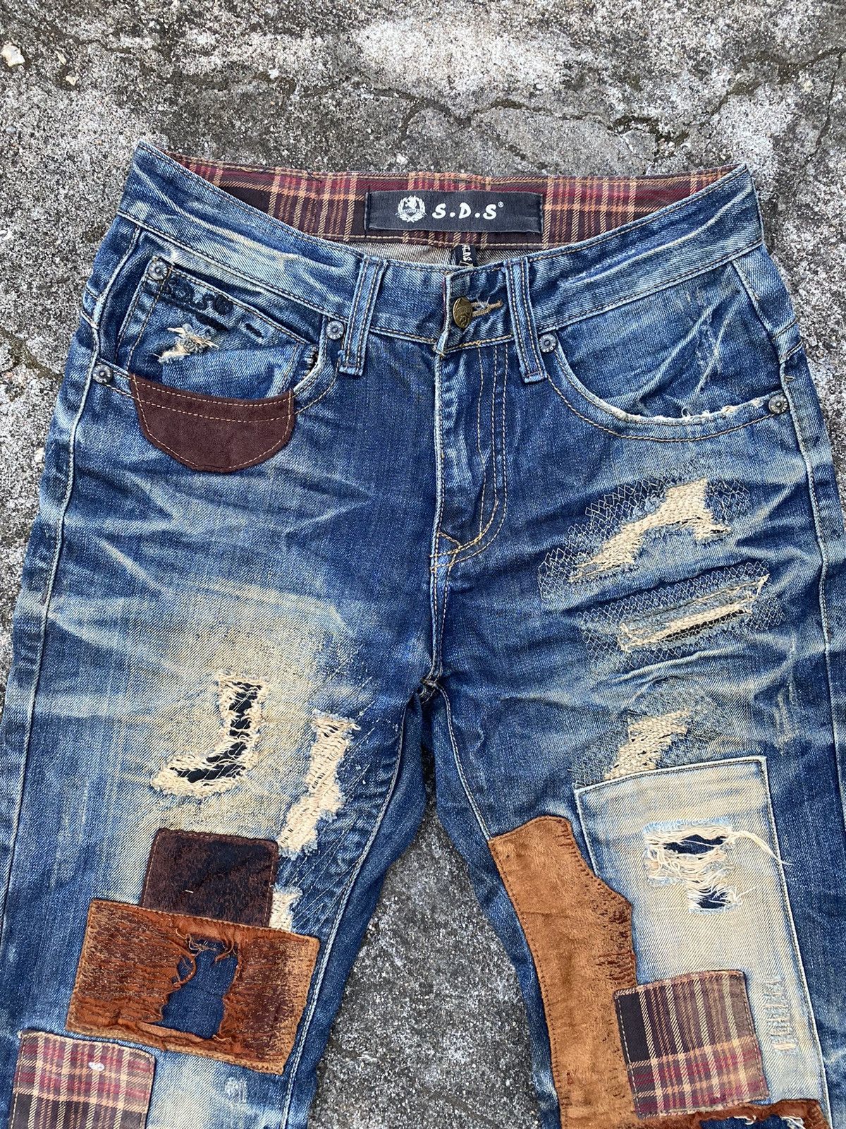 Japanese Brand Japanese Brand SDS Patchwork Kapital Inspired Size US 29 - 7 Thumbnail
