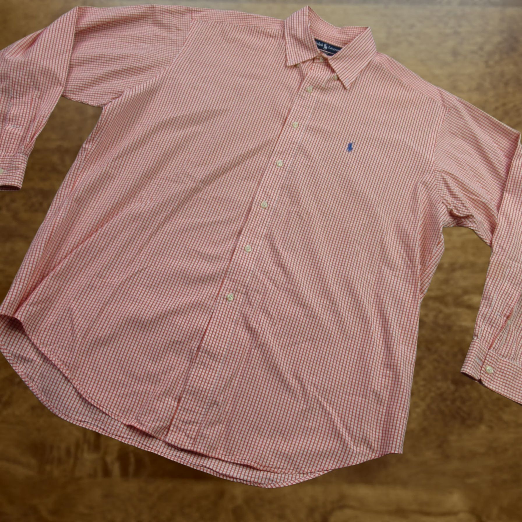 Polo Ralph Lauren Ralph Lauren Shirt Mens Large Long Sleeve Button Front Blake Orange Checks Polo Ralph Lauren Shirt Mens Large Long Sleeve Button-Up Orange Checks Size US L / EU 52-54 / 3 - 1 Thumbnail
