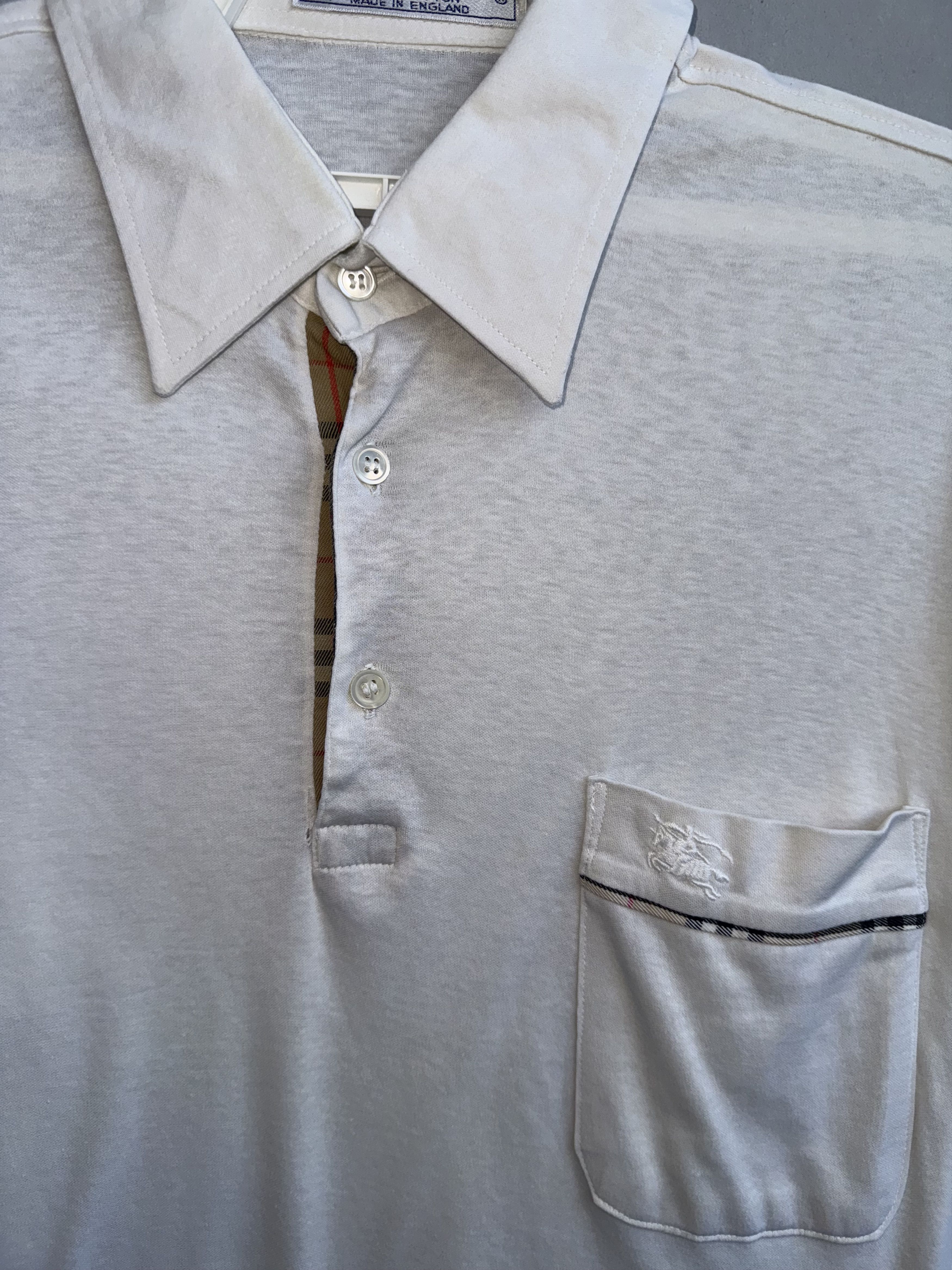 Burberry Burberry Nova Checkred Made In England Polo Vintage Shirt Size US M / EU 48-50 / 2 - 3 Thumbnail