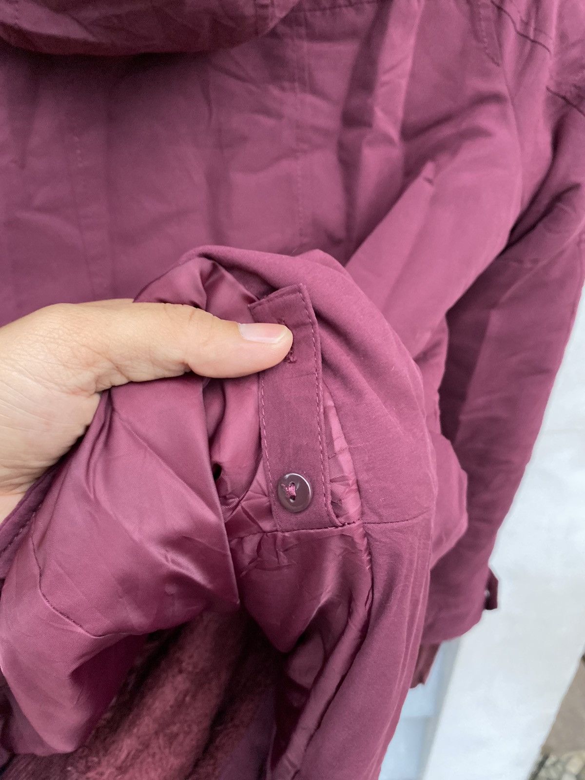 If Six Was Nine Sly Burgundy Fur Hood Parka Jacket Winter Coat Toggle Button Size US S / EU 44-46 / 1 - 11 Thumbnail