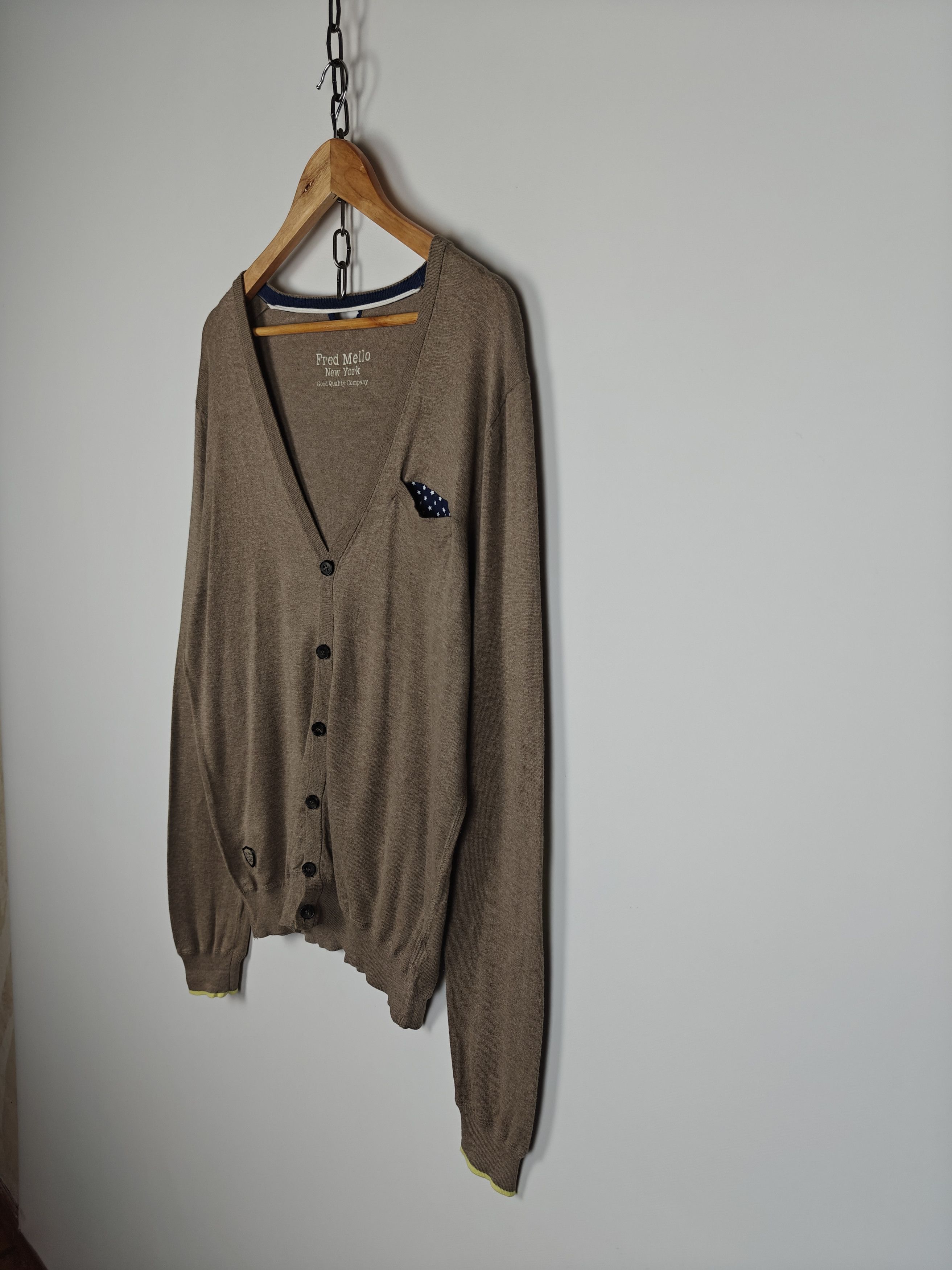 Other Fred Mello New York Cardigan Sweater Italian Pullover L Size US L / EU 52-54 / 3 - 6 Thumbnail