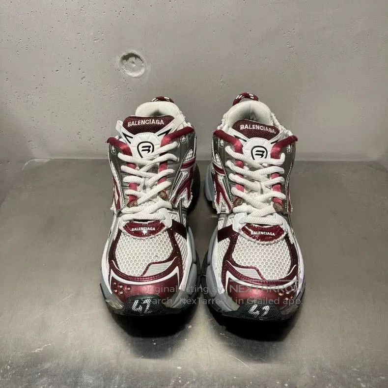 Balenciaga Balenciaga Runner Sneakers White Red Size 42. Size US 9 / EU 42 - 2 Thumbnail