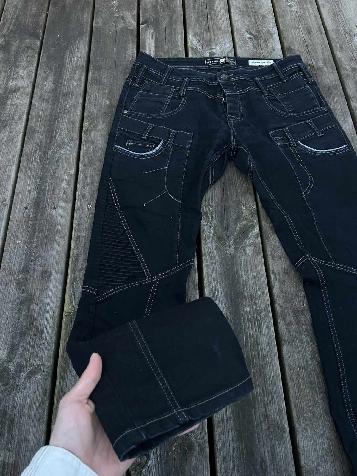 Vintage Cipo & Baxx Cargo Jeans Size US 32 / EU 48 - 5 Thumbnail