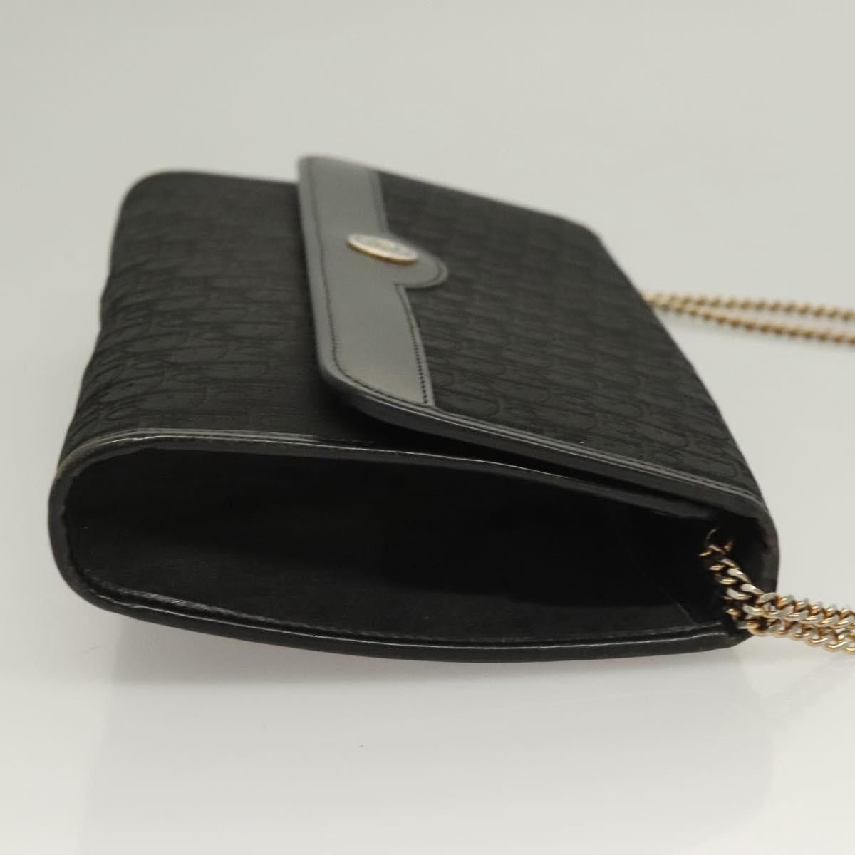 Dior DIOR Trotter Canvas Chain Shoulder Bag Black Gold Size ONE SIZE - 4 Thumbnail