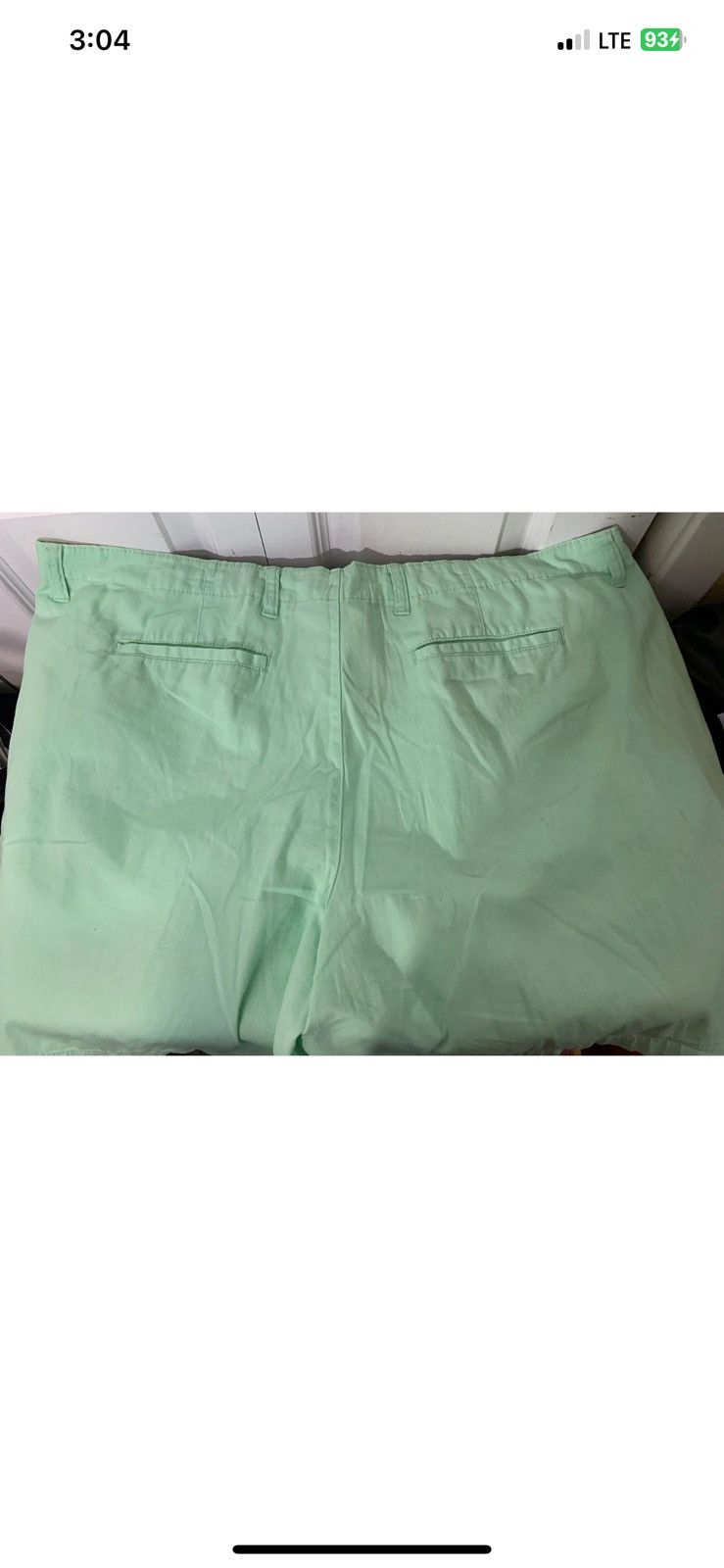 George George mens sz 46 light green flat front shorts Size US 44 / EU 60 - 6 Thumbnail