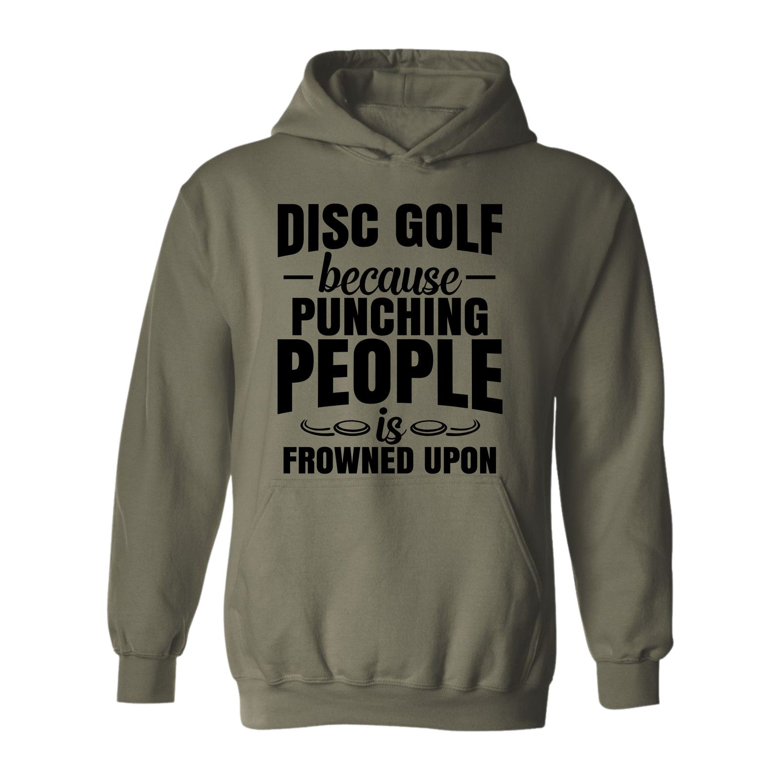 Gildan Disc Golf Hoodie Punching People Frowned Upon Sweatshirt Size US L / EU 52-54 / 3 - 6 Thumbnail