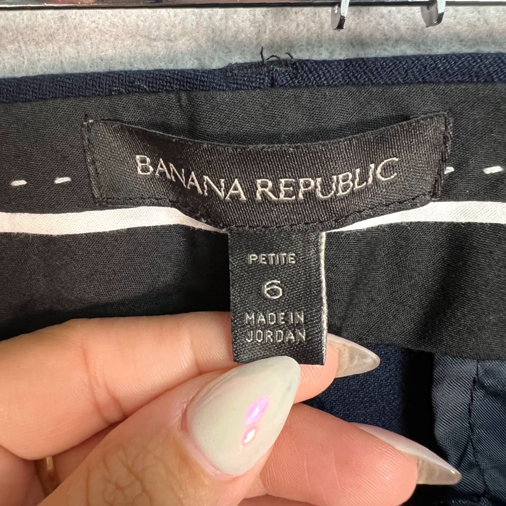 Banana Republic Banana Republic Petite Sloan Chino Pants Size 6 Blue Womens Size 28" / US 6 / IT 42 - 3 Thumbnail