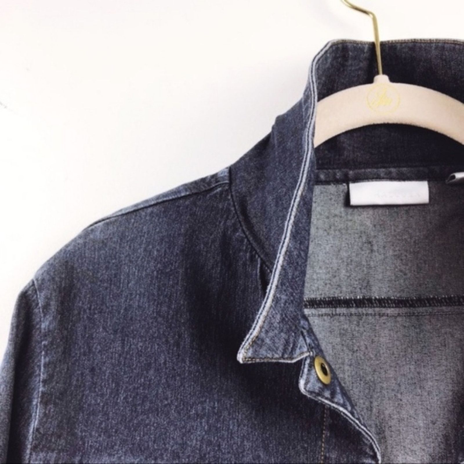 Other Halogen Blue Denim Jean Jacket Size S / US 4 / IT 40 - 6 Thumbnail