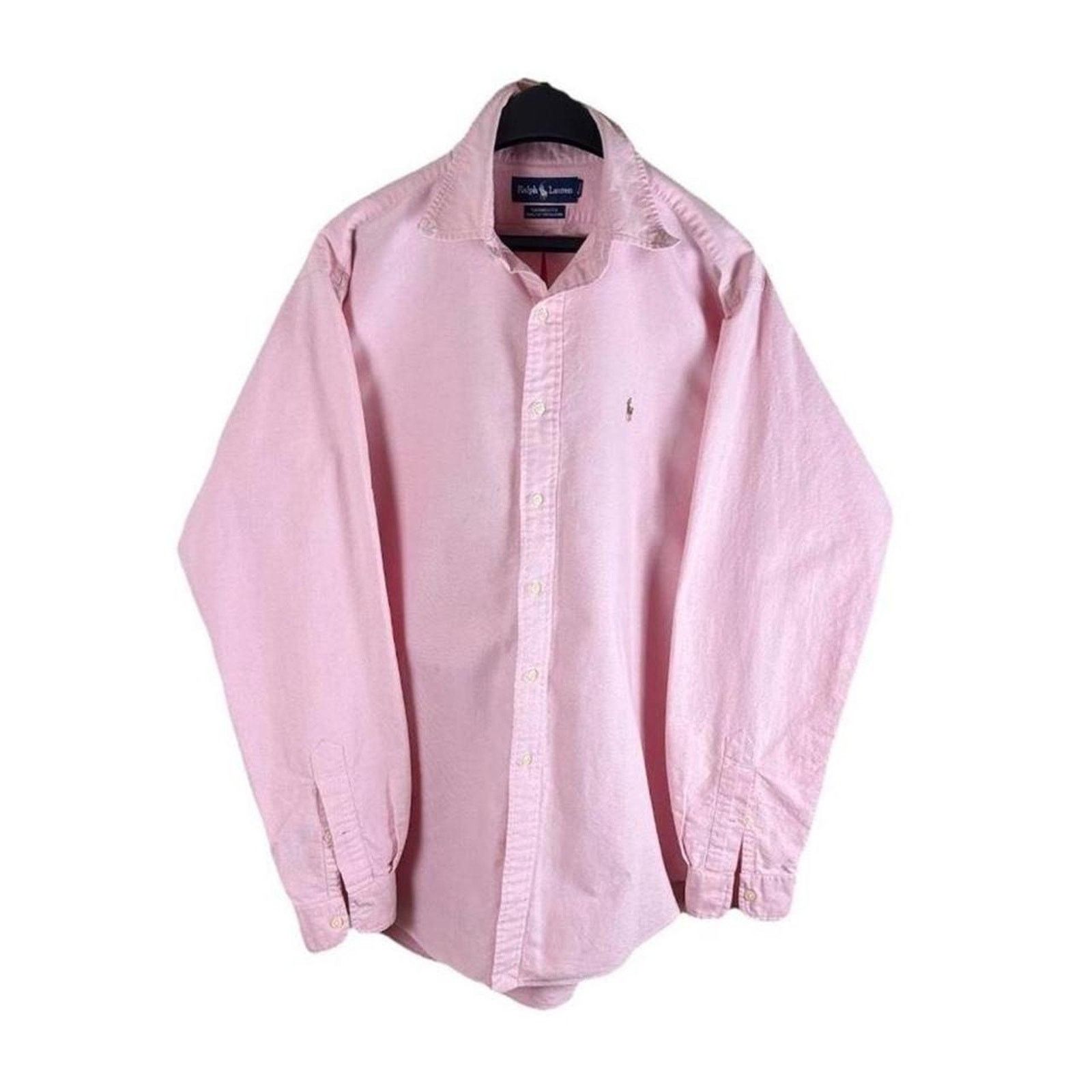 Ralph Lauren Vintage ralph lauren pink yarmouth Oxford button up shirt Size US XL / EU 56 / 4 - 1 Thumbnail