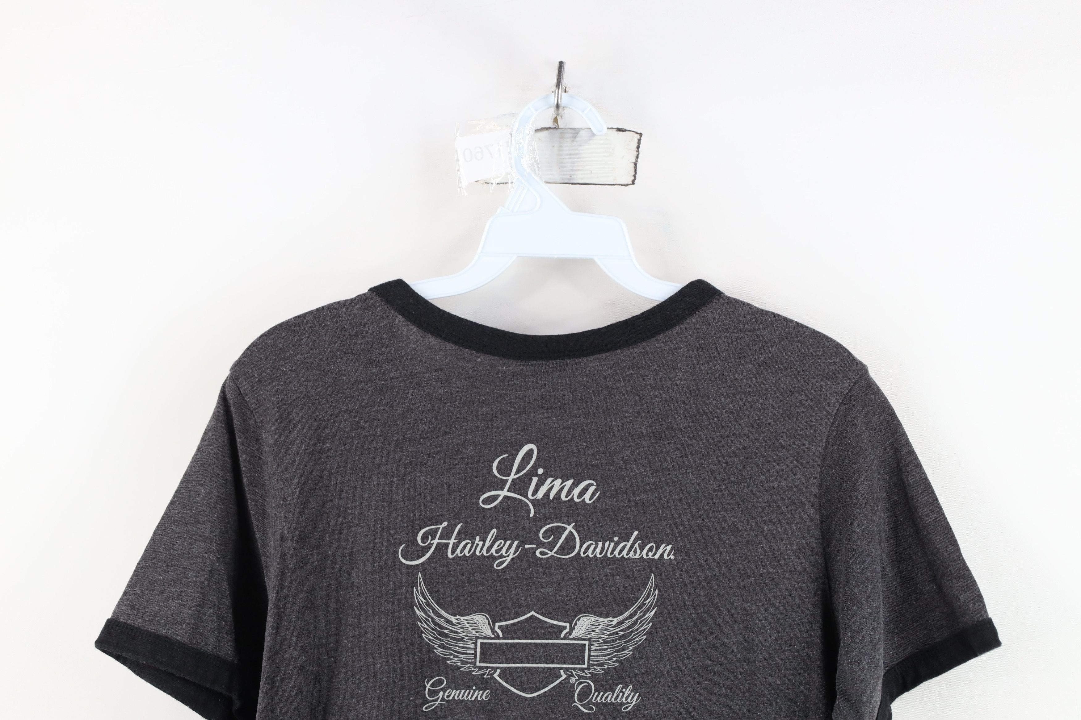 Harley Davidson Vintage Y2K Harley Davidson Jersey Knit Ringer T-Shirt Size L / US 10 / IT 46 - 12 Thumbnail