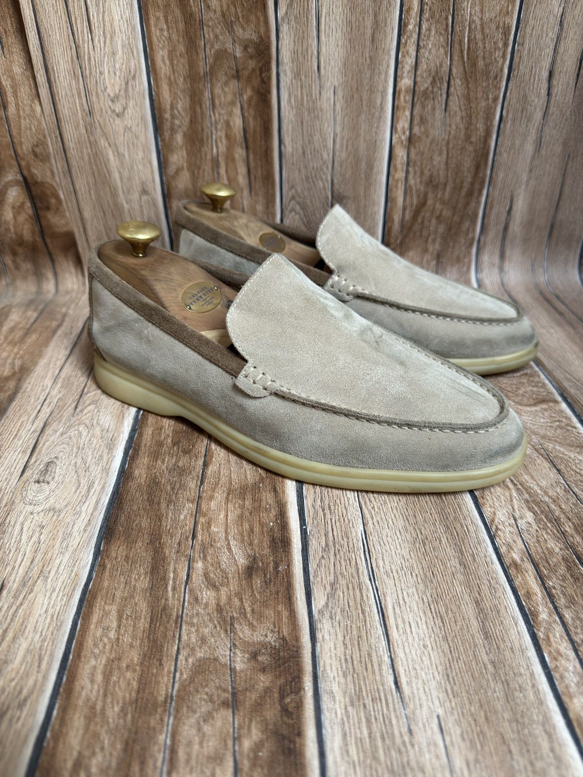 Loro Piana Summer walk suede loafers Size US 7 / EU 40 - 1 Thumbnail