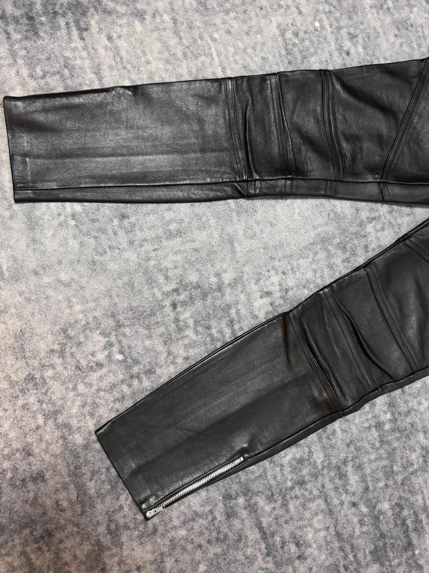 Saint Laurent Paris Saint Laurent SLP Multi-Zip Full Lambskin Motorcycle Pants Size US 29 - 4 Thumbnail