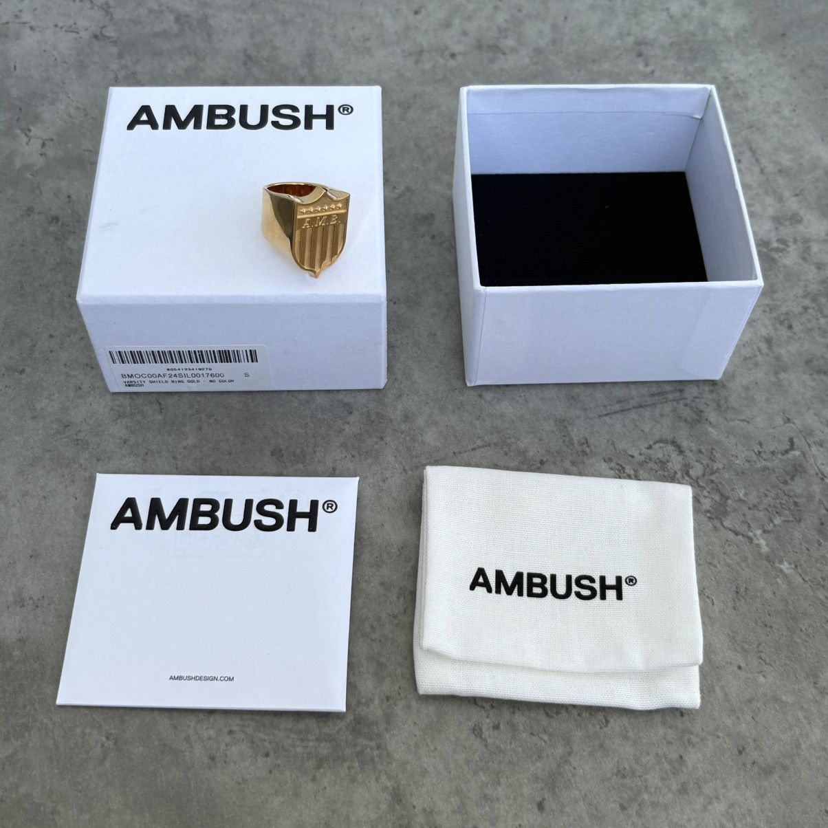Ambush Design AMBUSHw Varsity Shield ring Made in Japan Silver 925 Size ONE SIZE - 3 Thumbnail