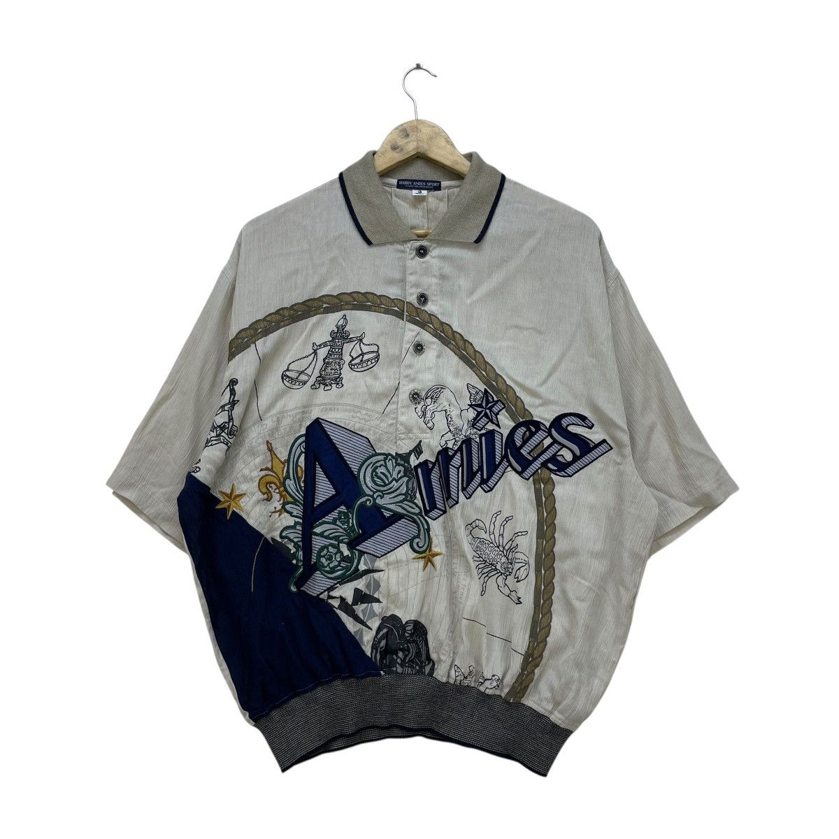 Hardy Amies 💥Vintage Hardy Armie Full Print Short Sleeve Jacket Size US M / EU 48-50 / 2 - 1 Thumbnail