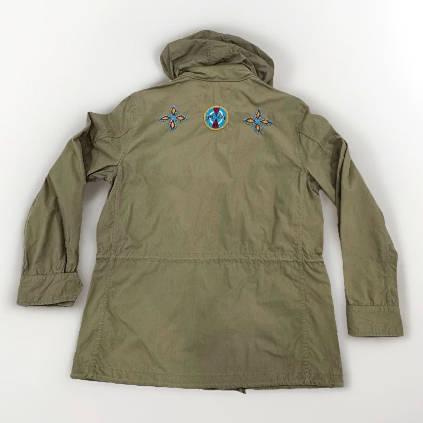 Ralph Lauren VINTAGE Ralph Lauren Women’s Military M65 Field Jacket Beaded Packable Green Medium Denim & Supply Skull Womens Jacket Size L / US 10 / IT 46 - 3 Thumbnail