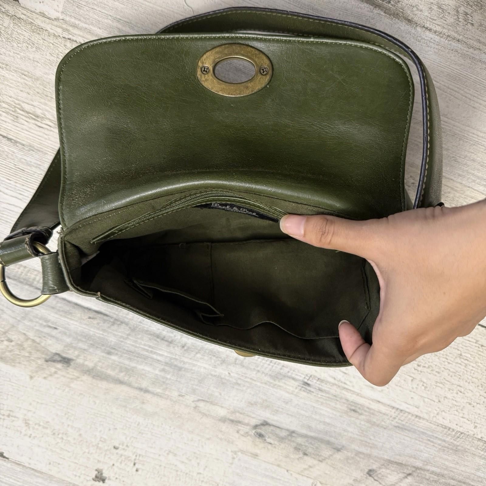 Designer Fairy Green Grunge Y2k Shoulder Leather Bag Size ONE SIZE - 7 Thumbnail