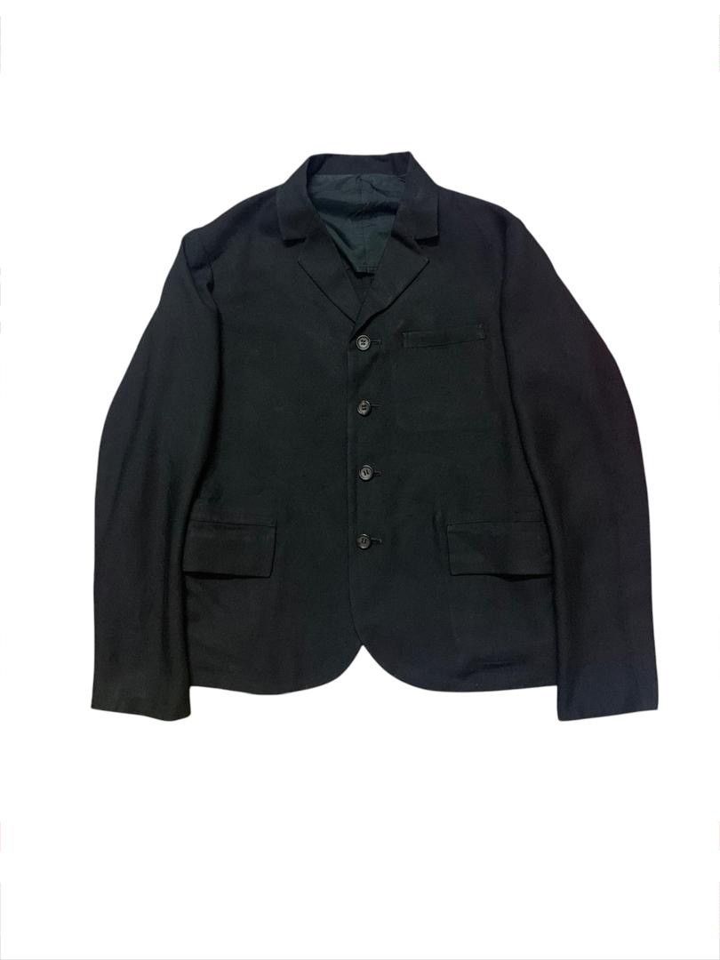 Yohji Yamamoto Yohji Yamamoto +Noir Cropped Laine Wool Rayon Size US M / EU 48-50 / 2 - 1 Thumbnail