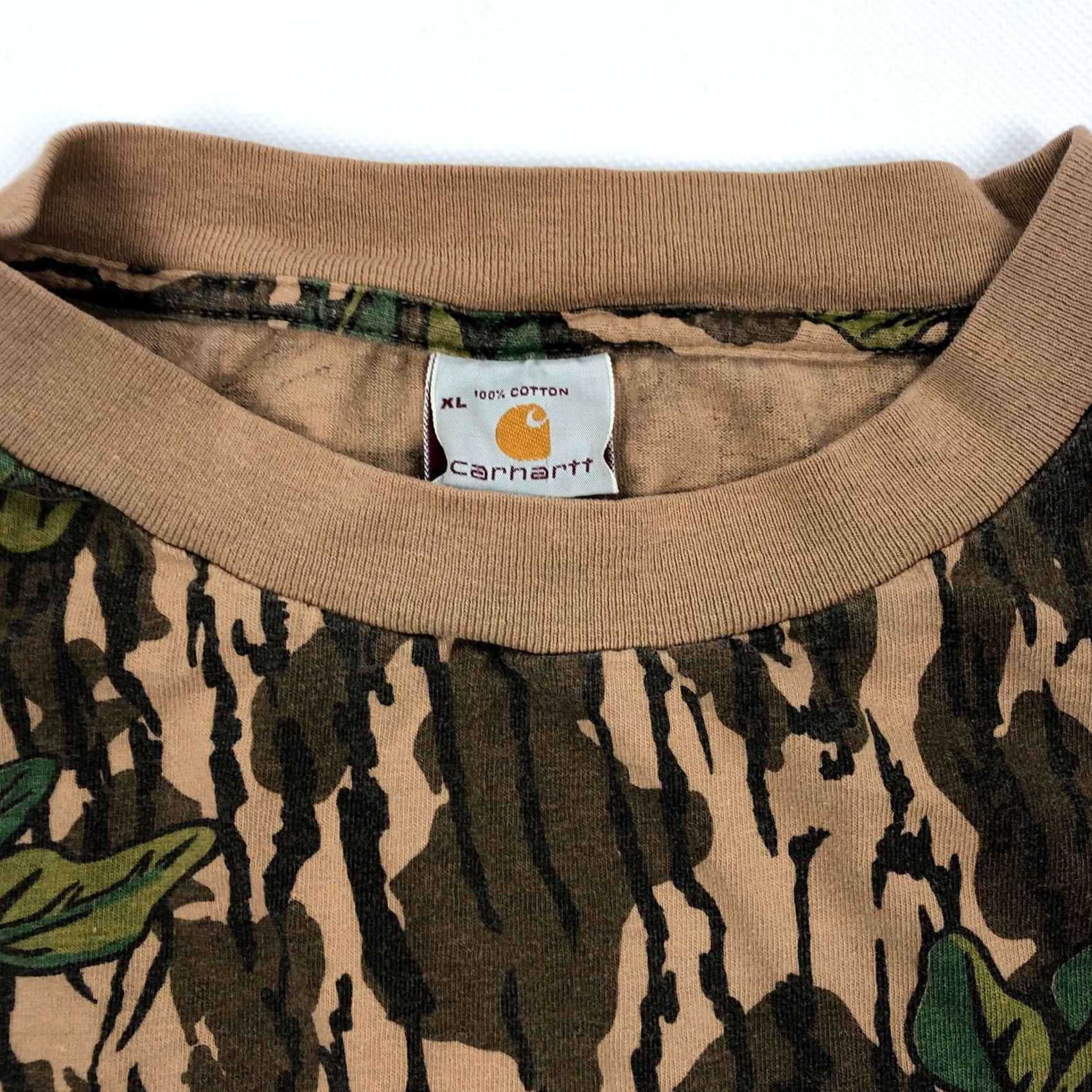 Carhartt VINTAGE Carhartt Shirt Mens XL Long Sleeve Green Leaf Camo Mossy Oak 90s Outdoor Vintage Hunting Mens Size US XL / EU 56 / 4 - 3 Thumbnail