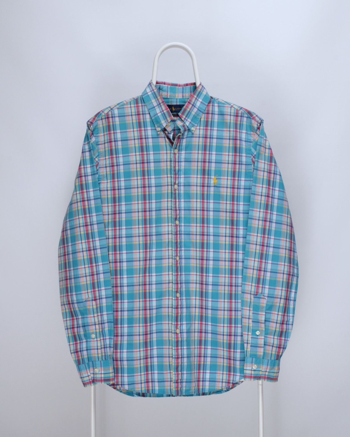 Polo Ralph Lauren × Ralph Lauren RALPH LAUREN Multicolor Plaid Button Long Sleeve Slim Shirt Size US M / EU 48-50 / 2 - 1 Thumbnail