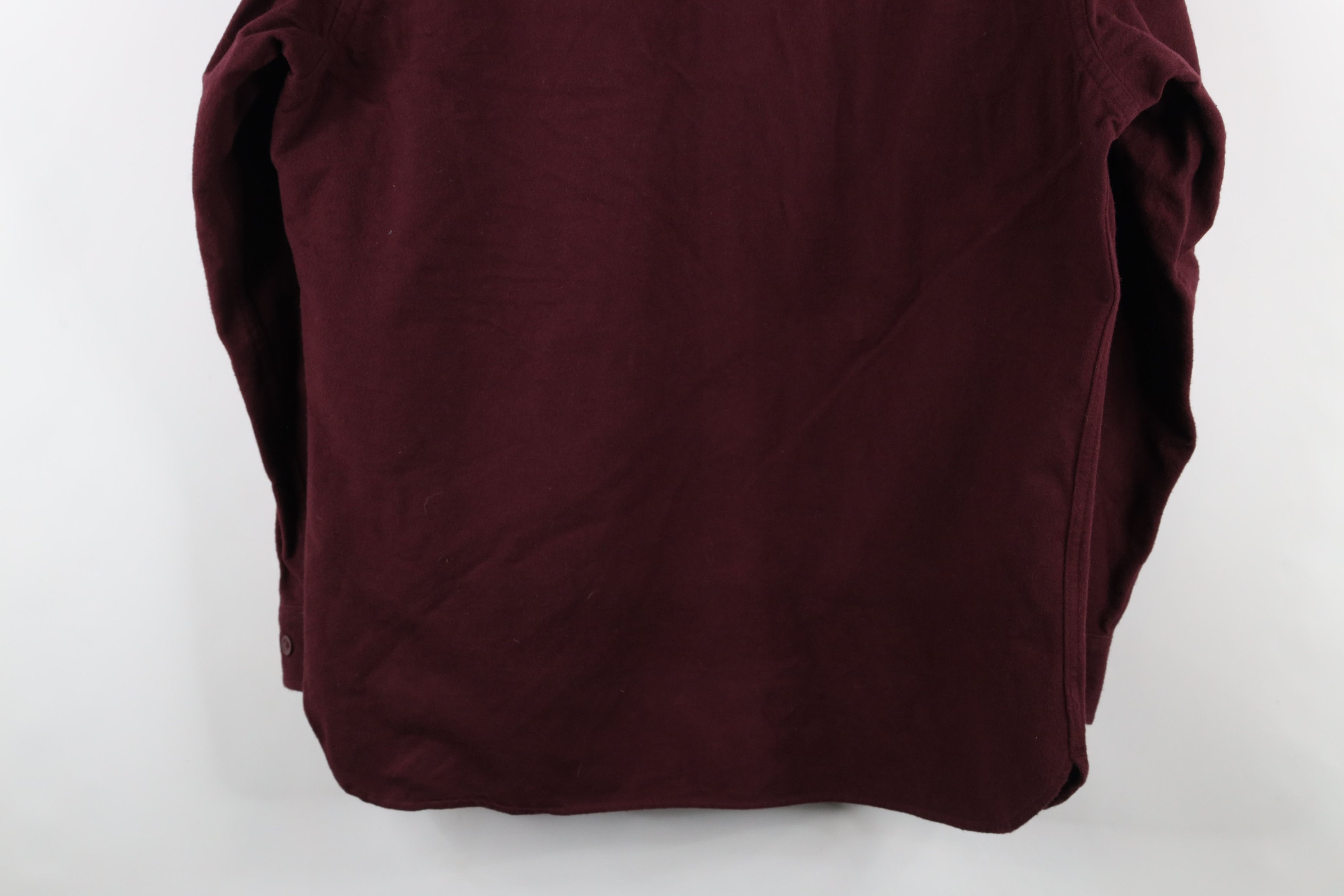 L.L. Bean × Vintage Vintage LL Bean Chamois Cloth Collared Button Shirt Burgundy Size US L / EU 52-54 / 3 - 10 Thumbnail