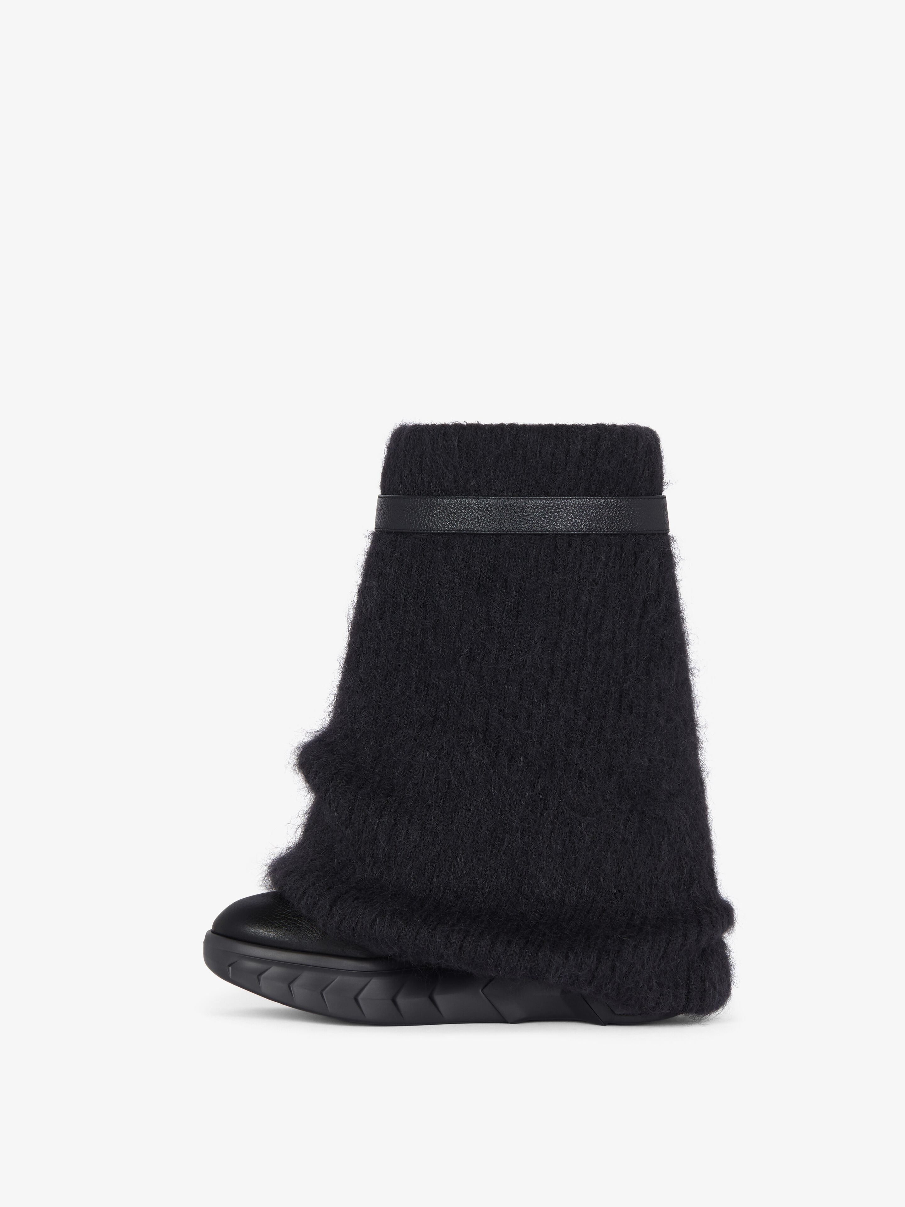 Givenchy o1srvl11e0525 Shark Lock Ankle Boots Biker Low Wedge Black Size US 12 / IT 42 - 5 Thumbnail