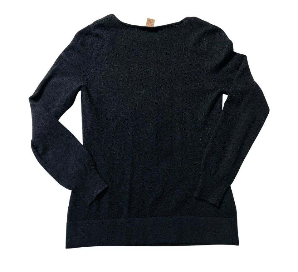 Other Vertical Design 100% 2-Ply Cashmere Sweater – Black – Size L Size L / US 10 / IT 46 - 2 Thumbnail