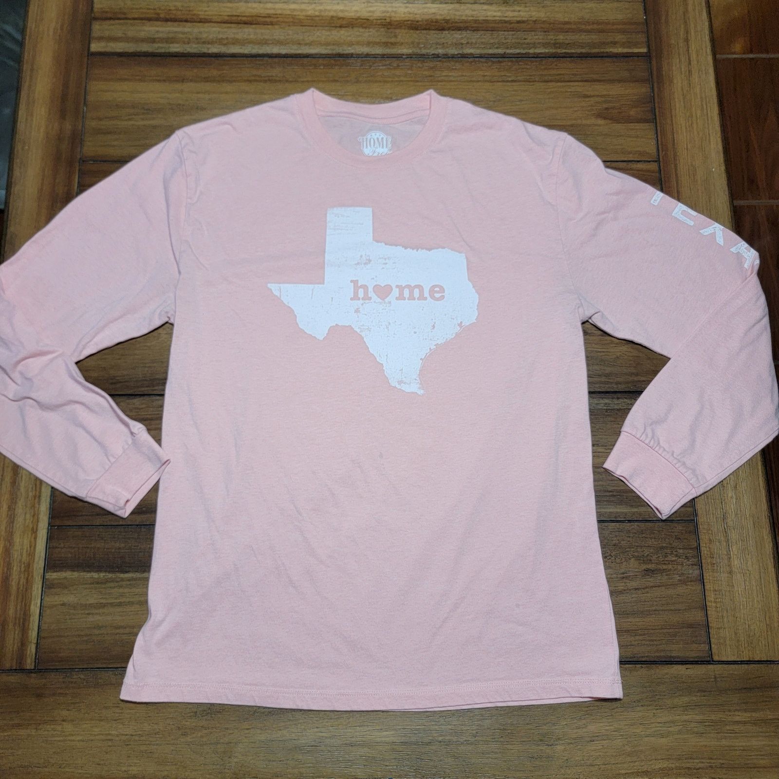 Other Home Free LS Salmon Tee "Texas Home" - Size Medium (38/40) Size M / US 6-8 / IT 42-44 - 1 Thumbnail