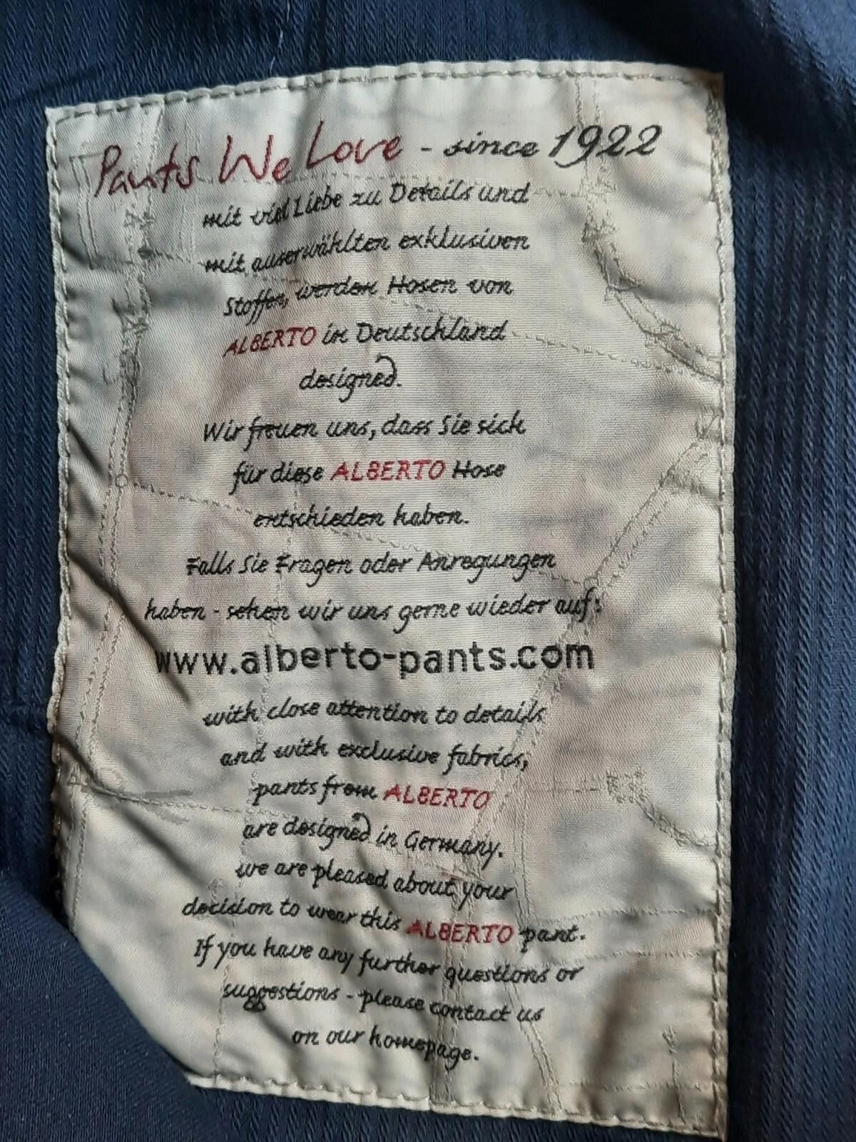 Alberto ALBERTO LOU 34x29 Regular Slim Fit Straight Pants Men's Size US 34 / EU 50 - 7 Thumbnail