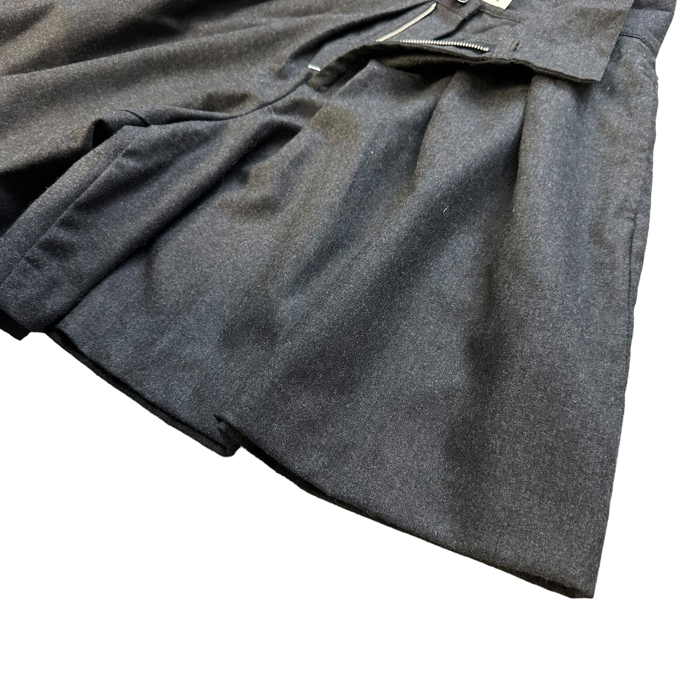 Sunao Kuwahara SUNAO KUWAHARA Wool Loose Shorts Pant #A44-1007 Size 29" - 4 Thumbnail