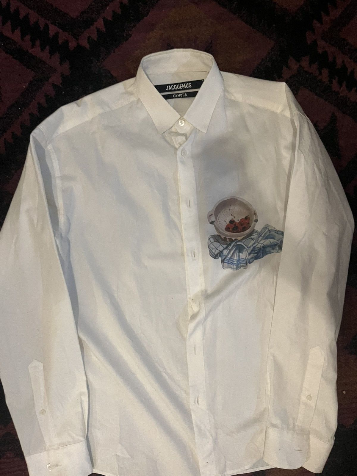 Jacquemus Jacquemus Cherry White Button-up Shirt Size US M / EU 48-50 / 2 - 2 Thumbnail