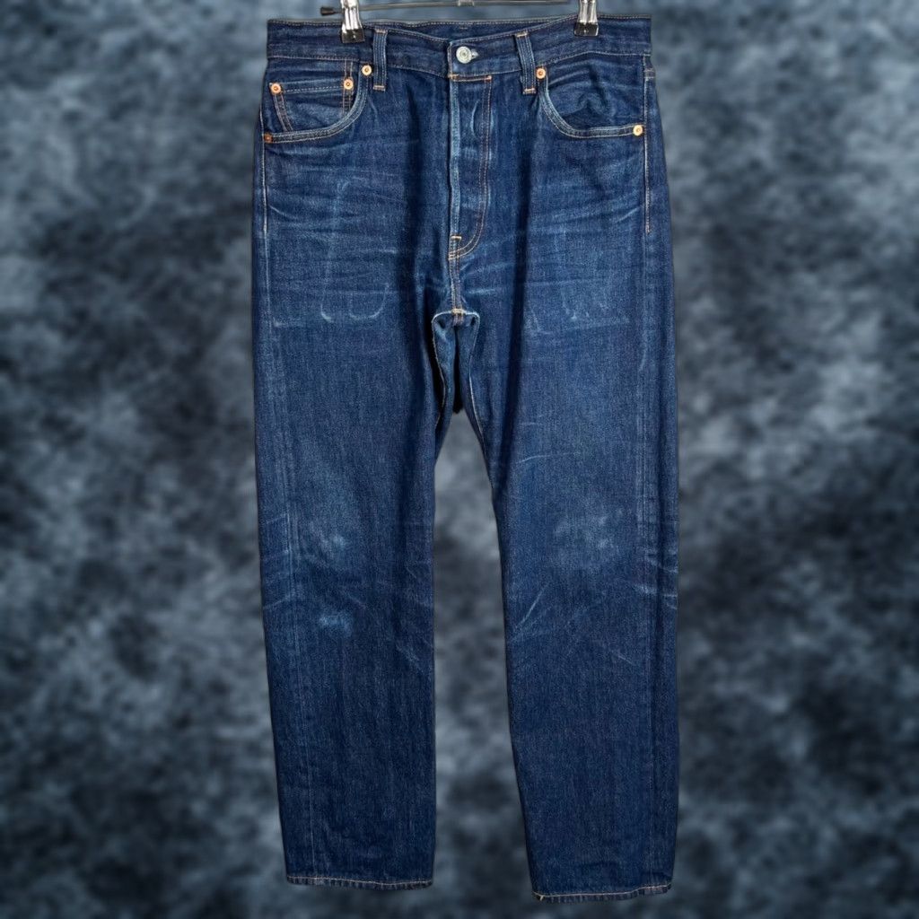 VINTAGE Levis 501 Denim Jeans Classic Straight Leg Distressed Size 30 x 30